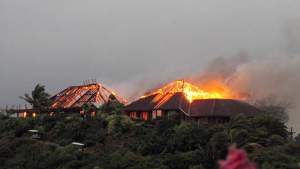 brandend huis