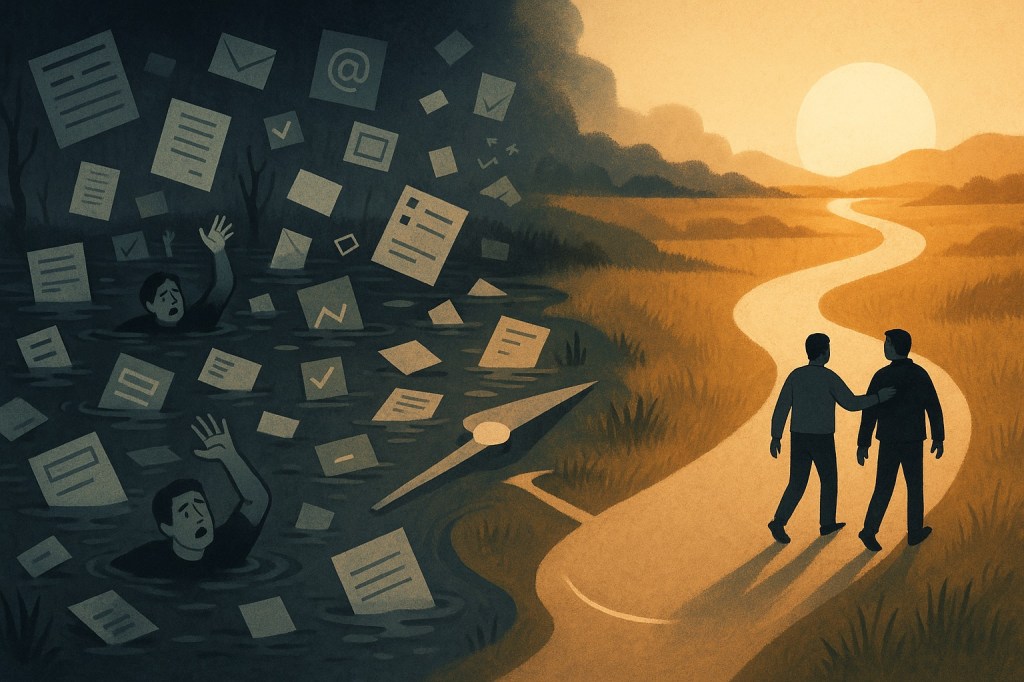 Het moeras voorbij – menselijke maat als kompas
Pieter steunt de oproep van Tim ’S Jongers en Albert Jan Kruiter: wat de allerkwetsbaarsten nodig hebben is geen nóg ingewikkelder systeem, maar een Bijzondere Overheid die menselijkheid voorop zet.
Voor de 20% met complexe problematiek werkt het vangnet niet als vangnet, maar als drijfzand van regels, loketten en digitale doolhoven. Het is tijd voor een overheid die er echt is – met vaste gezichten, persoonlijk contact en regie vanuit vertrouwen.
Niet méér bureaucratie, maar anders organiseren. Voorbij protocollen, voorbij papieren. Richt de overheid opnieuw in – rondom de mens.
Lees meer in Pieters’ Pamflet – waar de menselijke maat de hoofdrol speelt.